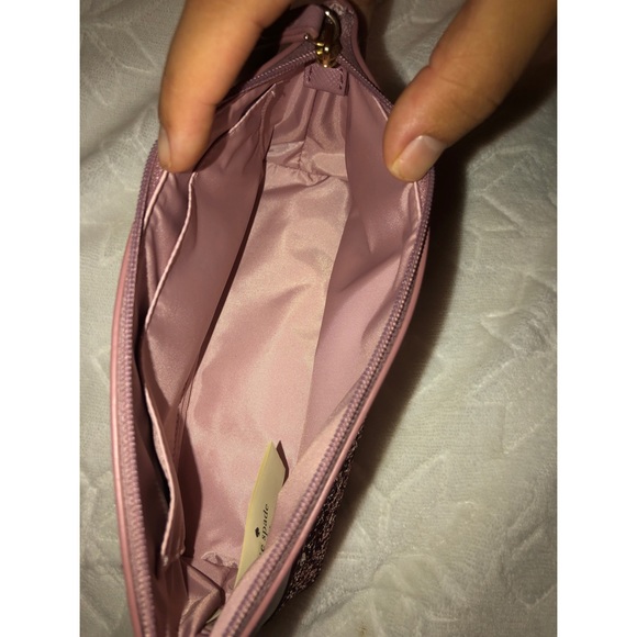 NWOT! Kate Spade Sparkly Pink Clutch! - Picture 9 of 11